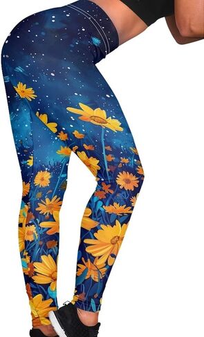 سراويل اليوغا النسائية بطول كامل وخصر عالٍ، سراويل ضيقة رياضية، سراويل ضيقة للتمرين in Kuwait