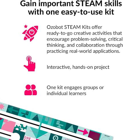 OzoGoes On A Seesaw STEAM Kit: Ages 8+ Learn Leverage & Simple Machines, Critical Thinking, Problem-Solving, Classroom Group Activities, Assembly Guide, QR Digital Lessons, Robot Not Included in Saudi Arabia