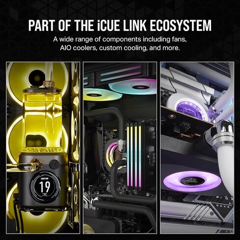 CORSAIR iCUE Link XD5 RGB Elite LCD Pump-Reservoir Unit - D5 PWM Pump - 480x480 IPS LCD Screen - 22 Addressable RGB LEDs - 440ml Nylon Reservoir - Stealth Gray in Saudi Arabia
