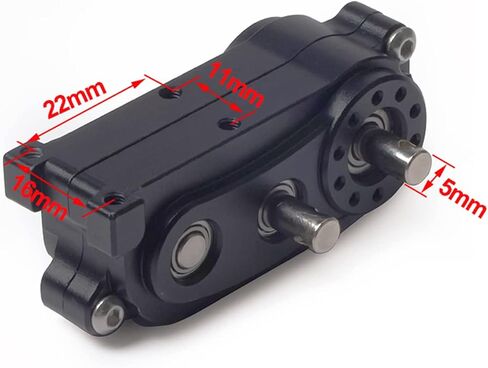 علبة نقل SCX10 علبة نقل معدنية مع عمود عكسي لهيكل 1/10 RC الزاحف المحوري SCX10 DIY ناقل الحركة الكوكبي المسبق ترقيات SCX10 (علبة النقل C) in Saudi Arabia