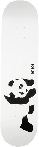 لوح التزلج Enjoi Panda Logo R7، أبيض، 7.75 سم عرضًا in Kuwait