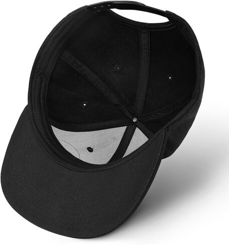 Flat Brim Hats for Men - Gothic Style Skull hat Leather Pattern - Hip-Hop Snapback Hat Skeleton Hats for Men in Kuwait