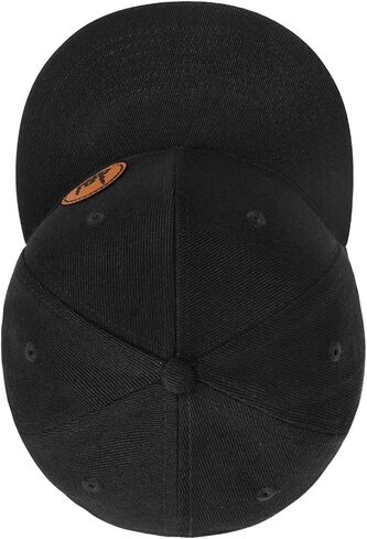 Flat Brim Hats for Men - Gothic Style Skull hat Leather Pattern - Hip-Hop Snapback Hat Skeleton Hats for Men in Kuwait