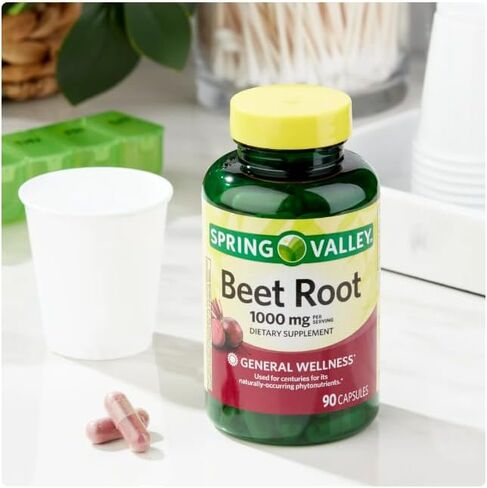 Spring Valley Beet Root 90 Capsules 1000mg Premium Pill Case in Saudi Arabia