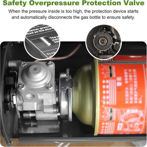 Dual Fuel Camp Stove, 12000 BTU Portable Propane/Butane Stove with Case, Adapter Hose, Wind Guard, Single Burner Propane Stove for Home Kitchen, Camping, Picnics, Hiking (Silver White) in Saudi Arabia