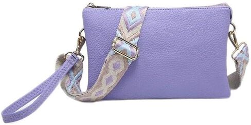 حقيبة JEN & CO. Izzy Crossbody - محافظ جلدية نباتية، حقائب يد كبيرة للنساء مع حزام قابل للتعديل in Kuwait