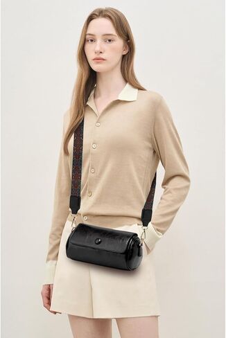 حقائب كروس للنساء من الجلد النباتي وحقائب كتف صغيرة مع حزام عريض in Kuwait