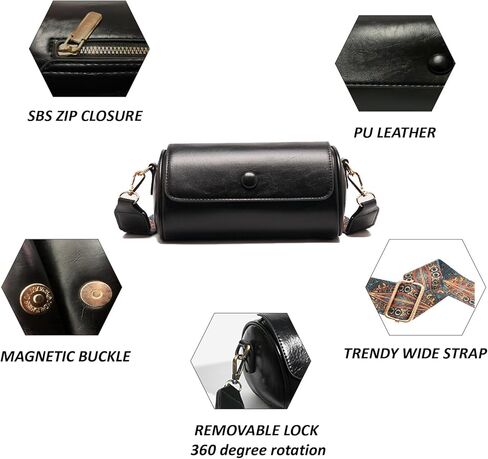 حقائب كروس للنساء من الجلد النباتي وحقائب كتف صغيرة مع حزام عريض in Kuwait