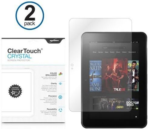 BoxWave Screen Protector Compatible with Kindle Fire HD 8.9 (2nd Gen 2012) - ClearTouch Anti-Glare (2-Pack), Anti-Fingerprint Matte Film Skin in Saudi Arabia