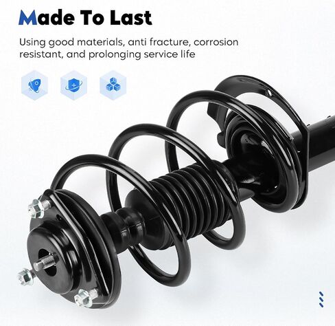 Front and Rear Complete Struts Assembly Shock Absorber Compatible with 2007-2012 Dodge Caliber, 2007-2016 Jeep Compass/Patriot, Replace for 172367 172401, 4Pcs in Saudi Arabia