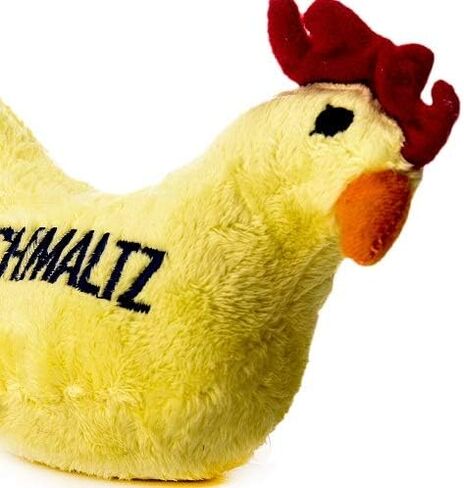 لعبة مضغية للكلاب مقاس 5 × 2.5 × 4.5 بوصة من قطيفة دجاج شمالتز، مقاس متوسط in Kuwait