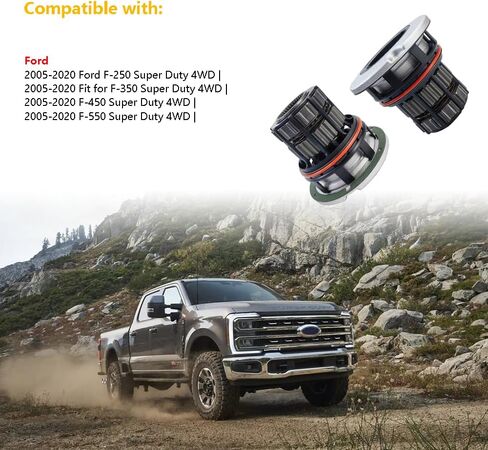 Pair of Front 4WD Manual Locking Hub Actuator Axle Hub Wheel Hub Link Assembly | Fit for 2005-2020 Ford F250 F350 F450 F550 Super Duty 4x4 | OE# BC3Z3B396B 600220 in Saudi Arabia