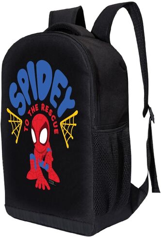 Marvel Spiderman Miles Morales Backpack Spidey and His Amazing Friends Backpack for Boys, Girls - Toddler Backpack for Kids 18" Backpack for School (Spidey to the Rescue) in Saudi Arabia