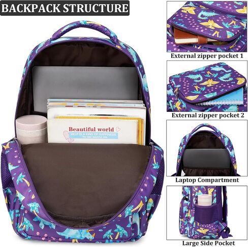 JIANYA Kids Backpacks for School Girls Kindergarten Emelentary Girls School Backpack with Lunch Box in Saudi Arabia