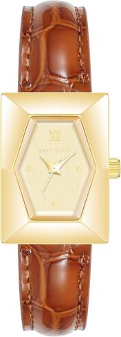 Anne Klein Women's Shiny Croco-Grain Leather Strap Watch in Saudi Arabia