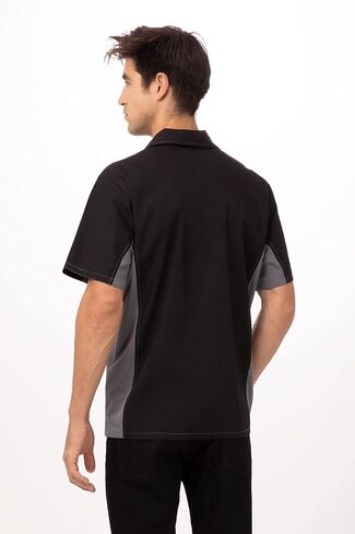 قميص Chef Works الرجالي ذو اللون المتباين العالمي in Kuwait