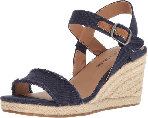 صندل نسائي من Lucky Brand Marceline Espadrille بكعب عريض in Saudi Arabia