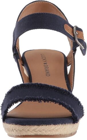 صندل نسائي من Lucky Brand Marceline Espadrille بكعب عريض in Saudi Arabia