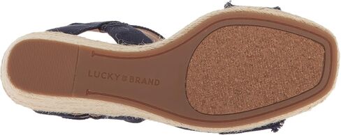 صندل نسائي من Lucky Brand Marceline Espadrille بكعب عريض in Saudi Arabia