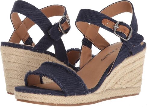صندل نسائي من Lucky Brand Marceline Espadrille بكعب عريض in Saudi Arabia