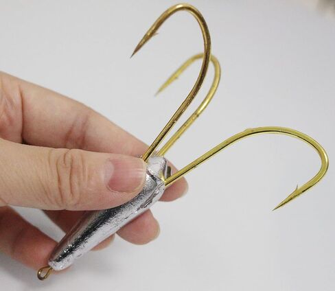 2pcs/Pack Snagging Treble Hooks Large Weighted Fishing Hooks 1.0oz 1.7oz 2.6oz in Saudi Arabia
