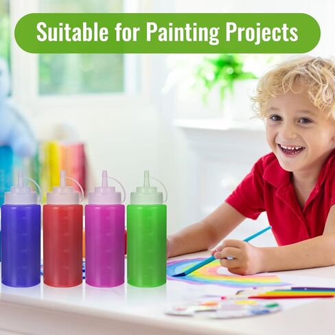 STARSIDE 6 عبوات من زجاجات ضغط بلاستيكية سعة 16 أونصة، زجاجة بهارات قابلة لإعادة الاستخدام، صلصة شواء محلية الصنع، زيت، زجاجات ضغط بوسطن، زجاجات طلاء الكاتشب، موزع بهار السوائل in Kuwait