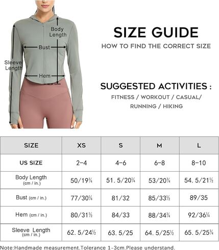 icyzone Women's UPF 50+ Athletic Jackets, Lightweight Zip Up Cropped Long Sleeve Shirts with Thumb Holes in Saudi Arabia