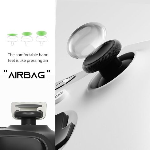 2 حزمة من مقابض الإبهام المصنوعة من السيليكون المضادة للانزلاق، متوافقة مع Xbox Series X/S، Xbox One، وحدة تحكم Xbox One X/S، غطاء عصا التحكم التناظرية المريحة الواقية، غطاء عصا التحكم المخصص، رمادي in Kuwait