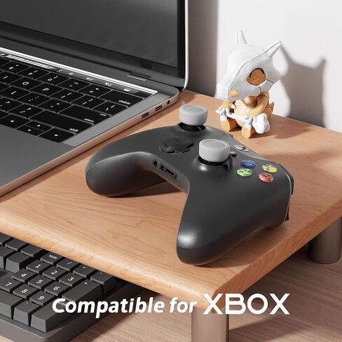 2 حزمة من مقابض الإبهام المصنوعة من السيليكون المضادة للانزلاق، متوافقة مع Xbox Series X/S، Xbox One، وحدة تحكم Xbox One X/S، غطاء عصا التحكم التناظرية المريحة الواقية، غطاء عصا التحكم المخصص، رمادي in Kuwait