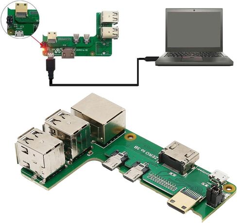 GPIO Expansion Module Board for Zero 2W, USB2.0 RJ45 Network Port Adapter Board, 100M Self Adaptive, GPIO Extension Board for General Computer in Saudi Arabia