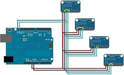 KY3D 3 قطعة ADS1115 صغير 16 بت 4-قناة الدقة التناظرية إلى الرقمية محول ADC تطوير لوحة تركيبية وحدة التحويل in Kuwait