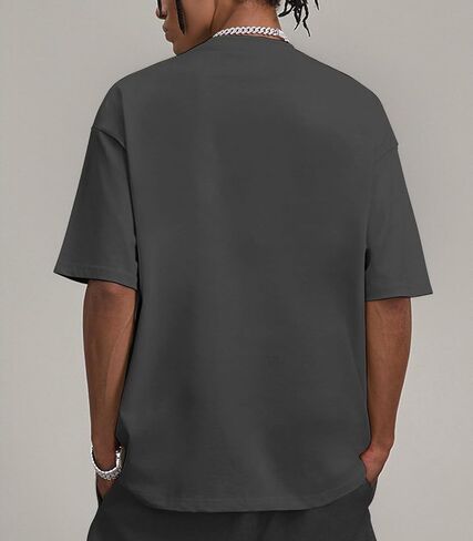 Men's T Shirts Smile Face Graphic Tees Oversized Tshirts Heavyweight Athletic Workout Short Sleeve Cotton Tops in Saudi Arabia