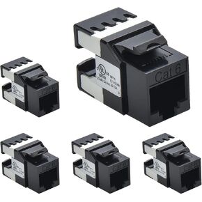 Cat.6 RJ45 110 Type 180° Keystone Jack (10-Pack, Green)