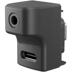 Audio Adapter for Insta360 Ace/Ace Pro, 3.5mm Microphone and Type-C Charger Ports Action Camera Accessories