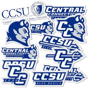 Desert Cactus Central Connecticut State University Stickers CCSU Blue Devils Vinyl Decals Laptop Water Bottle Car Scrapbook T2 (Type 2)