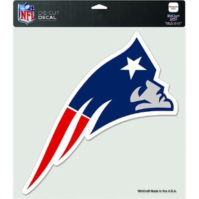 NFL New England Patriots 8-by-8 Inch Diecut Colored Decal