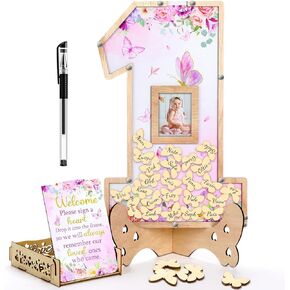 64 قطعة من زينة عيد الميلاد الأول لكتاب الضيوف، بدائل لعيد الميلاد الأول، زينة لحفلات استحمام الطفل، هدايا مركزية، إطار صور جميل، لوازم حفلات عيد الميلاد، كتاب توقيع عيد الميلاد in Kuwait