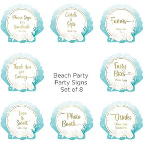 Kate Aspen Beach Party Guest Book Alternative One Size Aqua Guest Book Alternative - Beach Party, Blue
