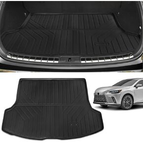 بطانة البضائع لكزس RX350 RX500 2023 2024 - حصيرة شحن صندوق السيارة لجميع الأحوال الجوية متوافقة مع ملحقات لكزس RX350 RX350H RX500 RX500H | شديدة التحمل، متينة in Kuwait