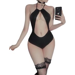 Women's one-Piece Cosplay Sexy Jumpsuit Underwear Japanese Anime Kawaii Cute Hollow Out Swimsuit Tight Fitting Suit
