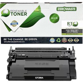 Renewable Toner Compatible MICR Toner Cartridge Replacement for HP 89A CF289A Laser Printer M507dn M507dng M507n M507x M528dn MFP M528f MFP M528c MFP M528z MFP (with OEM Chip)