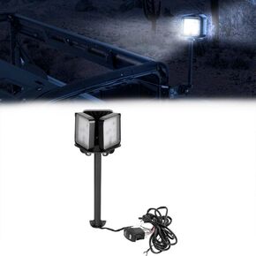 KEMIMOTO XP 1000 Work Beacon Light, Water-Resistant LED Work Light with Harness Compatible with Polaris Ranger 1000/XP 1000 2018-2024, Multi-Angle Adjustment Light Kit Replacement for OEM #2883265
