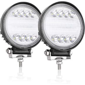 OFFROADTOWN 5 Inch Round LED Pods, 2PCS 144W Offroad Pod Lights Combo Beam Driving Light Off Road Lights Waterproof LED Fog Lights for Truck SUV ATV UTV