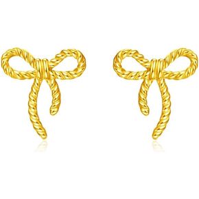 Kokoma Tiny Bow Stud Earrings for Women Girls 925 Sterling Silver Minimalist Bow Knot Cartilage Earrings Piercing Studs Christmas Holiday Earrings Jewelry Gifts