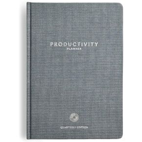 3-Month Productivity Planner, Productivity Tools for Time-Management and Mindfulness, Tear-Out To-Do List, A5 Undated Quarterly Planner, Gray - Intelligent Change