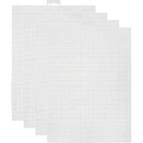 HARFINGTON 4Pcs Plastic Mesh Canvas Sheets 8.27"x11" 14 Count 0.8mm Hole Blank Canvas Brown for Embroidery Needlepoint, Knit Crochet Yarn Crafting