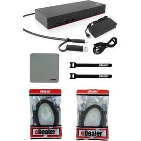 Lenovo ThinkPad Hybrid USB-C with USB-A Docking Station (40AF0135US) + Starter Kit Bundle