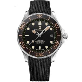 RollsTimi Pagani Design Men's Automatic Watch, Men's Automatic Diver's Watch, Stainless Steel, Rotating Ceramic Bezel Japan Imported Movement, Sapphire Mirror Waterproof Mechanical Watch.