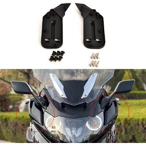 Wind Deflector Left Right Cowl Spoiler Flank Mounting Bracket Kit for BMW K1600B K1600GT K1600GTL K1600BGA 2011-2023 Black
