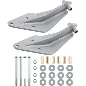 maXpeedingrods Dual Front Shock Kit for Ford F250 F350 Super Duty 4WD W/Hardware 1999-2004 Front Dual Twin Shock Bracket Mount Kit